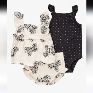 Carters Baby Girl 3-Piece Little Diaper Cover Set Size 24 Months